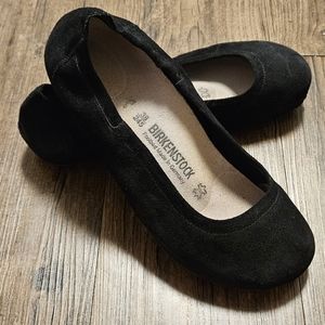 Birkenstock Celina II Black Suede Leather